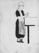 1924 Шахтерка. Б.,т.,к. 17,8x13,5 Ссх - Дейнека