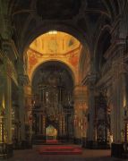 Внутренний вид морского Никольского собора в Петербурге. 1843  - Зарянко