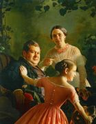 Портрет семьи Турчаниновых. 1848  - Зарянко