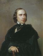 Портрет историка Тимофея Грановского, 1845 - Захаров-Чеченец