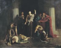 Апостол Петр поражает смертью Ананию и жену его Сапфиру за ложь. 1863  - Зеленский