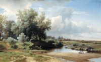 Пейзаж. 1861. Холст, масло. 89х143 см - Каменев