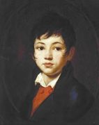 Портрет Александра Александровича Челищева. Ок. 1809 Д., м. 48x38 ГТГ - Кипренский
