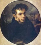 Портрет поэта В.А.Жуковского. Ок. 1816. Х., м. 64.8х58.1. ГТГ - Кипренский