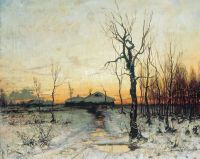 Зима. 1876, холст, масло, 45х54 см - Клевер
