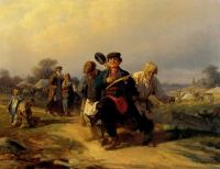 Возвращение с сельской ярмарки. 1868 - Корзухин