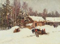 Зимний пейзаж. 1930-е - Коровин