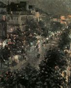 Париж ночью. Итальянский бульвар. 1908 - Коровин
