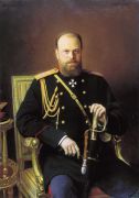 Портрет Александра III. 1886. Холст, масло. 129х92 см - Крамской