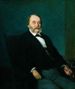 Портрет писателя Ивана Александровича Гончарова. 1874 - Крамской
