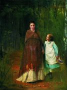 Портрет Софьи Николаевны и Софьи Ивановны Крамских, жены и дочери художника. 1875 - Крамской