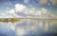 Озеро. 1896, холст, масло, 54х85 см  - Крыжицкий
