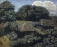 Летний пейзаж с избами. 1920 - Крымов