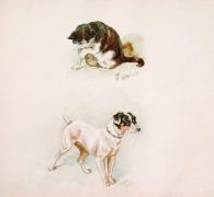 «Котик и собачка», 1892 г. - Крюгер-Прахова