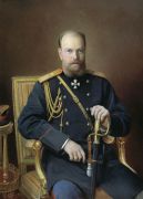 Портрет Александра III. Холст, масло - Куликов