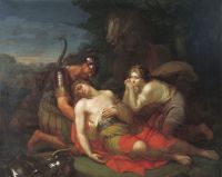 Эрминия и Вафрин находят раненого Танкреда. 1803 - Курляндцев