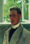 Автопортрет у окна. 1899 - Кустодиев