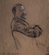 Автопортрет. 1910-1914 - Кустодиев