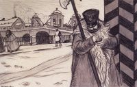 Будочник. 1905 - Кустодиев