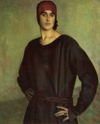 Портрет артистки Т.В.Чижовой. 1924 - Кустодиев