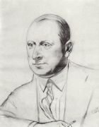 Портрет Б.А.Горин-Горяйнова2. 1926 - Кустодиев