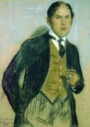 Портрет Г.И.Нарбута. 1914 - Кустодиев