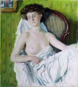 Портрет дамы. Модель. 1908 - Кустодиев