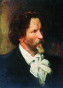 Портрет И.Е.Репина. 1902 - Кустодиев