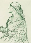 Портрет Л.И.Шеталовой (Женщина с чашкой). 1920 - Кустодиев