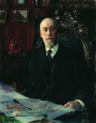 Портрет Н.К. фон Мекка. 1913 - Кустодиев