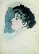 Портрет неизвестной. 1906 - Кустодиев