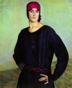 Портрет Т.Н.Чижовой. 1924 - Кустодиев