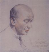 Портрет Ф.Ф.Нотгафта. 1921 - Кустодиев