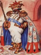 Царь в короне и порфире. 1925 - Кустодиев