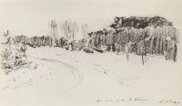 Зимняя дорога в лесу. 1899-1900 - Левитан