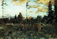 Срубленный лес. Поленница. 1898 - Левитан
