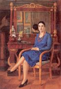 Портрет З.Д.Р. (Дама в голубом). 1927  - Машков
