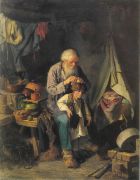 Дедушка и внучек. 1871 Х., м. 78х62 Ташкент - Перов