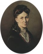 Портрет Авдотьи Кузнецовой. 1870 Х., м. 61,5х54 Клайпеда - Перов