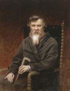 Портрет историка Михаила Петровича Погодина. 1872 Х., м. 115x88.8 ГТГ - Перов