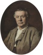 Портрет неизвестного. 1870 Х., м. 75х61 ГТГ - Перов