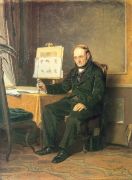 Учитель рисования. 1867 Д., м. 25x20 ГТГ - Перов
