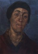 Портрет М.Ф.Петровой-Водкиной, жены художника. 1922 - Петров-Водкин