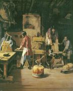В столярной мастерской. 1845  - Плахов
