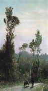 Итальянский пейзаж с крестьянином. 1874 - Поленов