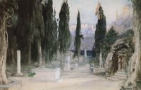 Кладбище среди кипарисов. 1897 - Поленов