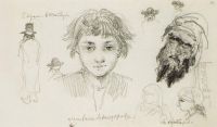 Мальчик в Назарете. Евреи в Табории. 1882 - Поленов