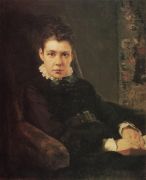 Портрет В.Д.Хрущевой, сестры художника. 1874 - Поленов