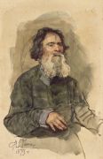 Бородатый крестьянин. 1879 - Репин