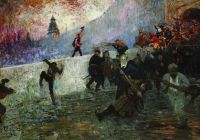 В осажденной Москве в 1812 году. 1912 - Репин